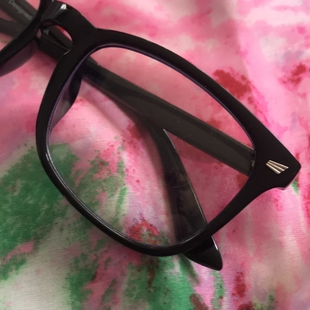 Brand New Blue Light Blocking Glasses Computer Gaming Square Frame w/ Case